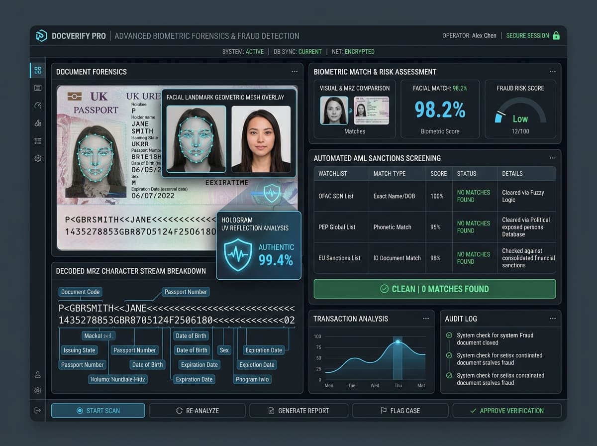 Biometric & Document Verification Workbench