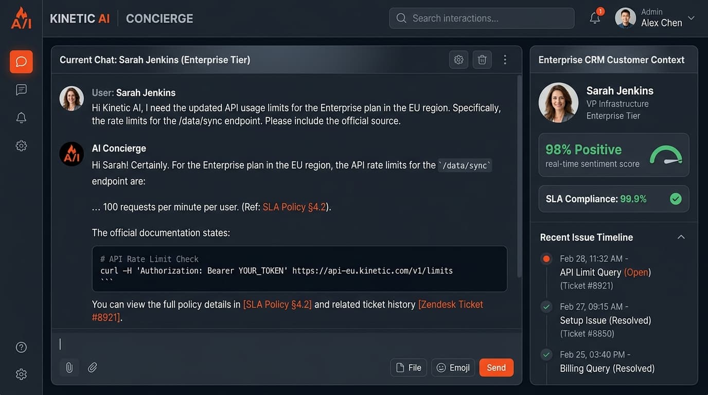 Support Assistant Live Concierge